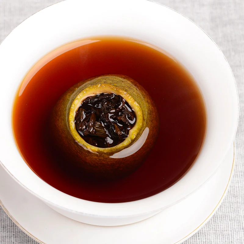 Мандарин 8 лет Чэнь Корт мандарин пилинг чай пуэр маленький цитрусовый