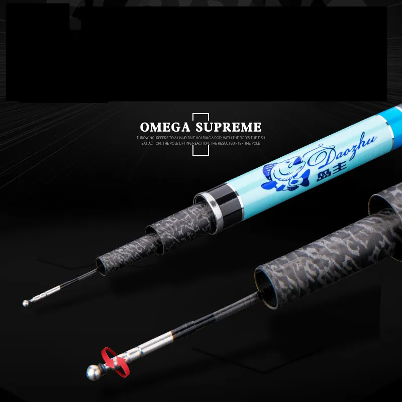 2.7m-5.4m Hand Pole 9H Super Hard Tilapia Fishing Canne Taiwan Rod Black Pit Pesca Peche a La Carpe Gear | Спорт и развлечения