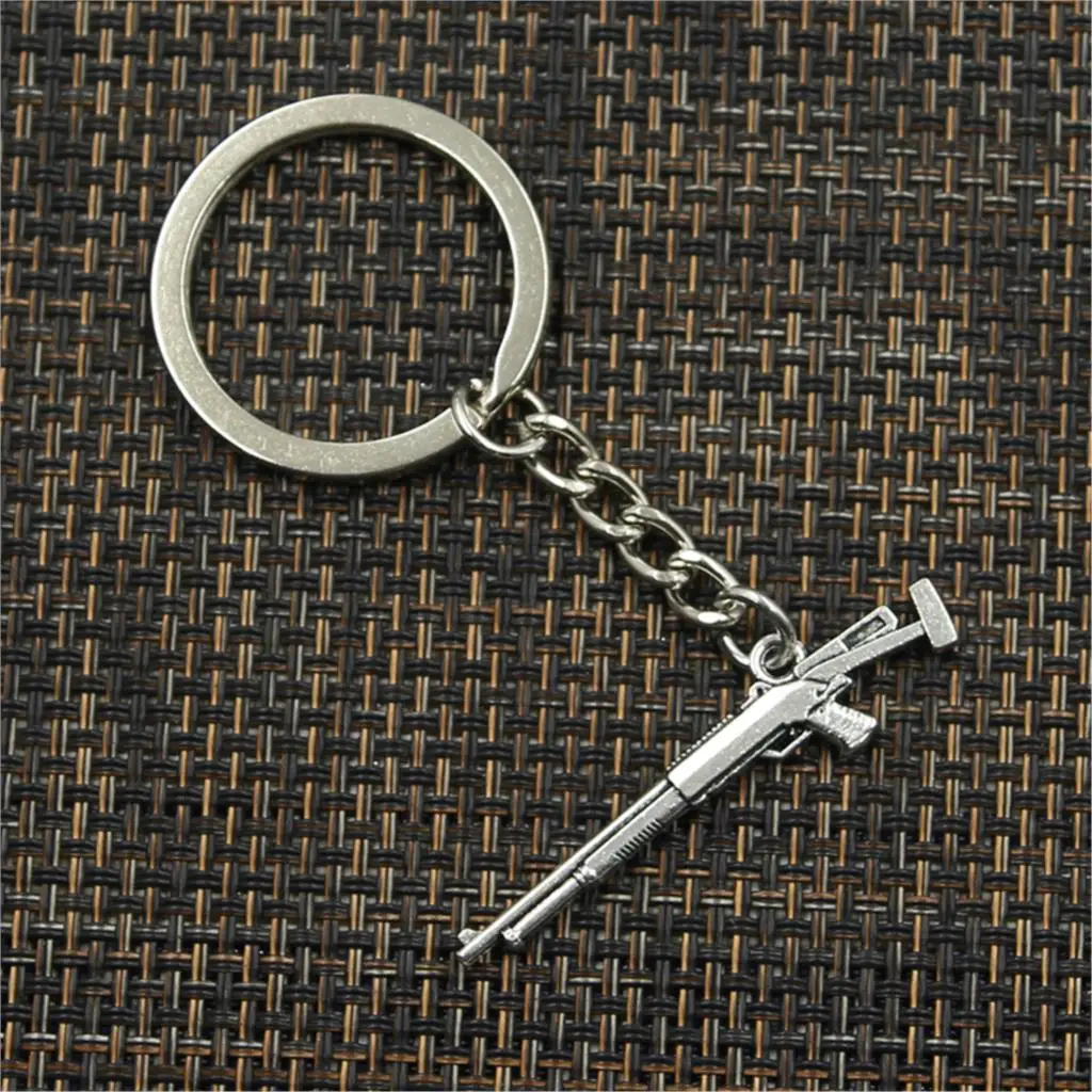 Ключевая цепочка с подвеской в виде снайперской винтовки, серебристого цвета, для мужчин, подарок для автомобиля, сувенир, дропшиппинг по заводской цене.