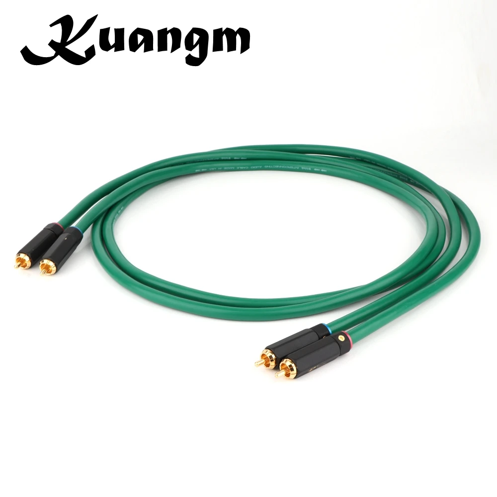 Hi Fi аудио кабель для соединения 2328 позолоченный 2RCA высокого качества 6N OFC Hifi RCA