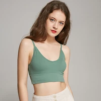2021 new women sexy crop tops tube top female streetwear sleeveless camis seamless sports lingerie tee bra womens tube tops
