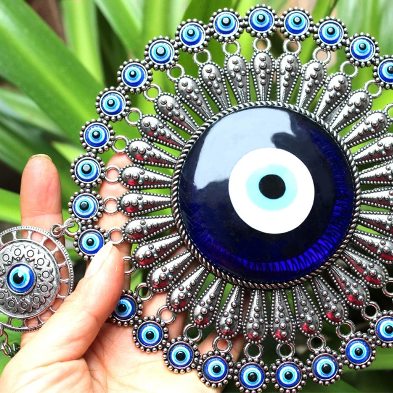 Turkish Blue Evil Eye Decor Wall Hanging Pendant Amulets Ornament Key Ring Home Garden Protection Blessing Lucky Gift | Дом и сад