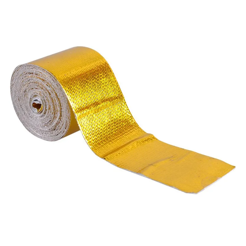 Самоклеящиеся отражающие золотистые теплообмотки в рулоне 5 см x метров Лидер