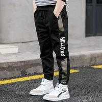 pants for boys spliced beam foot trousers cotton casual sports pants clothes for teenagers boys 8 10 12 14 16 years spring 2020