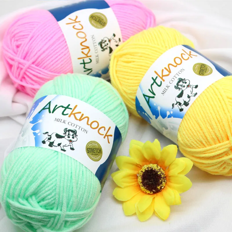 50 г пряжа для вязания крючком хлопчатобумажная Yrn мягкая теплая детская ручного