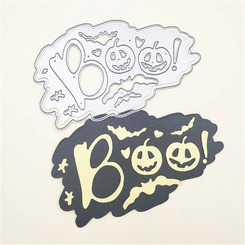 10*6 Boo Тыква металлические режущие штампы для DIY скрапбукинга/тиснения пули журнал