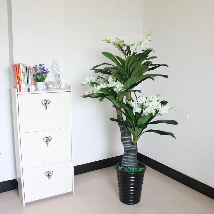 Искусственные цветы 150 см Снежная Орхидея cymbidium искусственные растения для дома