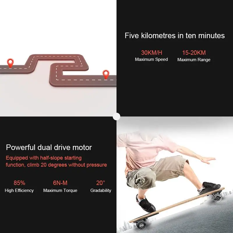 Электрический Лонгборд скейтборд H6 четырех колесных электрических скутеров
