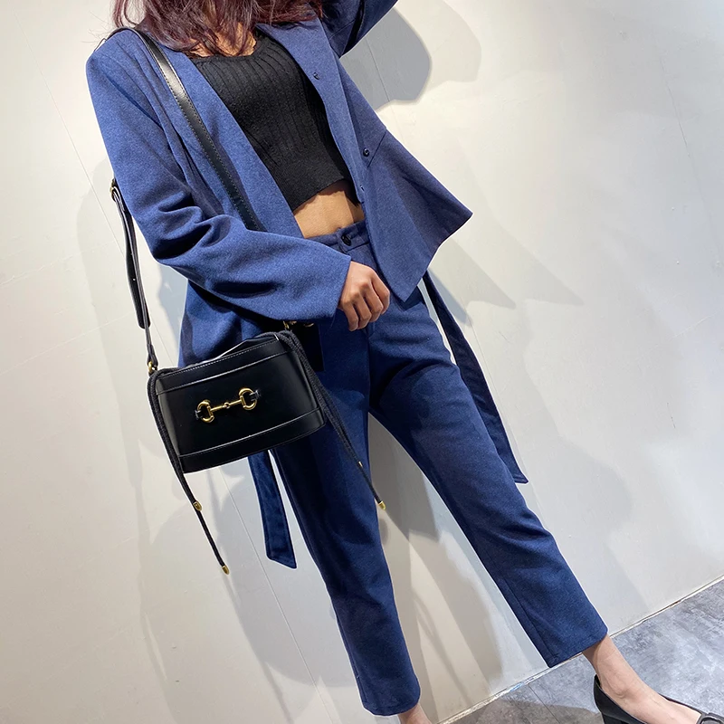 Новая Звездная сумка с пряжкой в виде конского бита на плечо для женщин