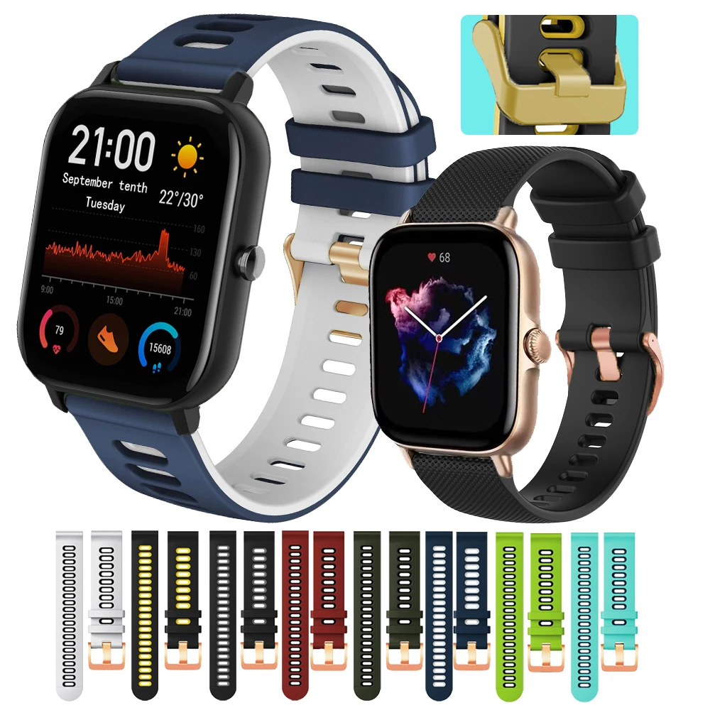 

For Huami Amazfit GTS 2 mini 2e/Bip U Pro S GTR 42mm Women Strap Wristband Sport Bracelet Smart watch 20mm Quick release correa