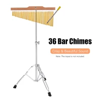 36 bar chimes gold aluminum alloy wooden bar percussion instruments accessories