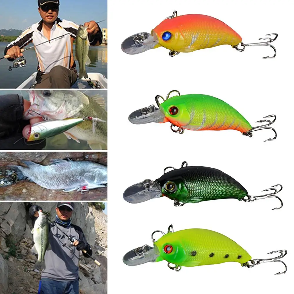 

Рыболовная приманка, 1 шт., 7,5 см, Кривошип искусственный, жесткая пластиковая наживка, Реалистичная рыболовная приманка, воблеры рыбы с двум...