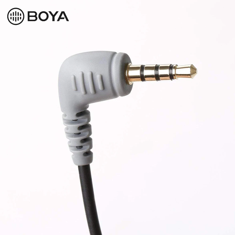 BOYA BY-CIP2 3,5 мм TRRS до TRS Кабель-адаптер для iPhone iPad iPod смартфон BY-WM5 BY-WM6 BY-WM8 аксессуары для микрофона