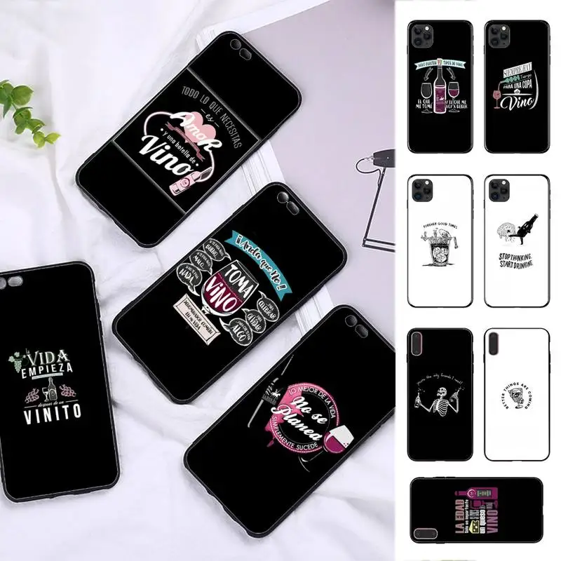 

Wine Cup Phone Case for iphone 13 8 7 6 6S Plus X 5S SE 2020 XR 11 12 pro XS MAX