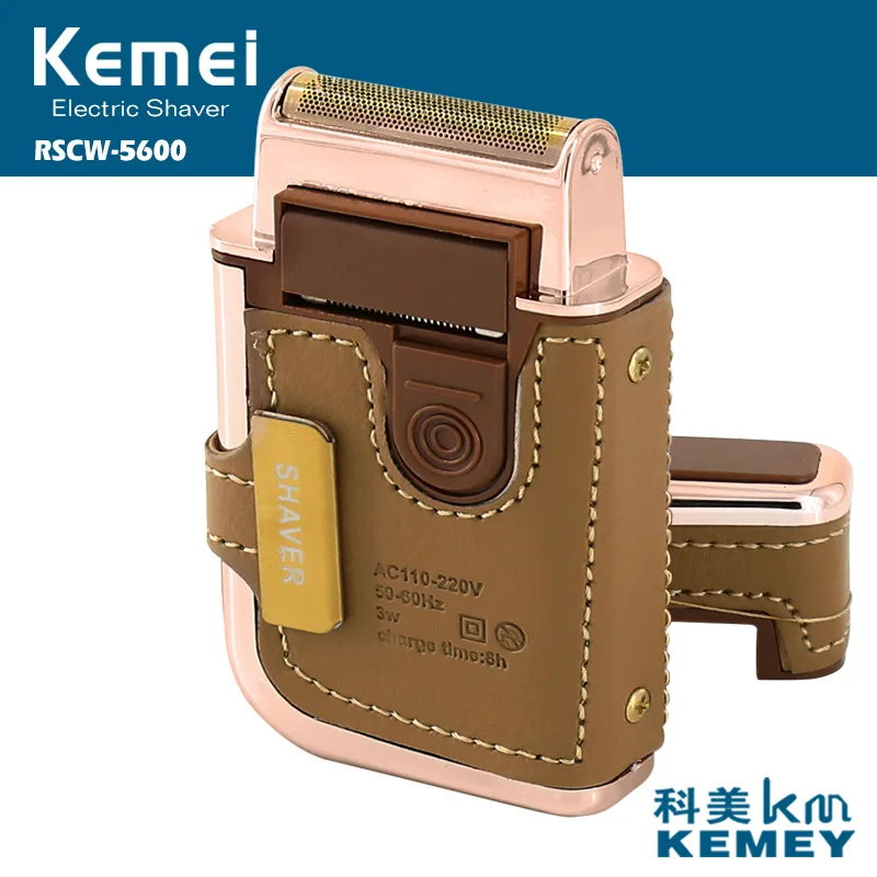 

kemei electric Shaver KM-5500 km5600 km5700 portable electric men razor beard trimmer single blade rechargeable