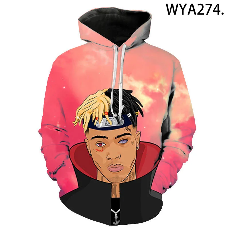 Мужские Женские Детские крутые толстовки Xxxtentacion с 3D принтом уличная одежда для