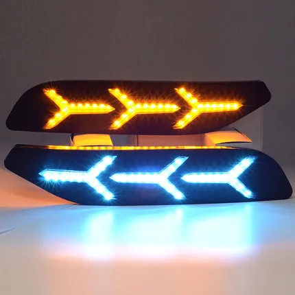 Дневные ходовые огни дневные светодиодные для Volkswagen VW Polo 2014 2015 2016 2017 2018 ходовой