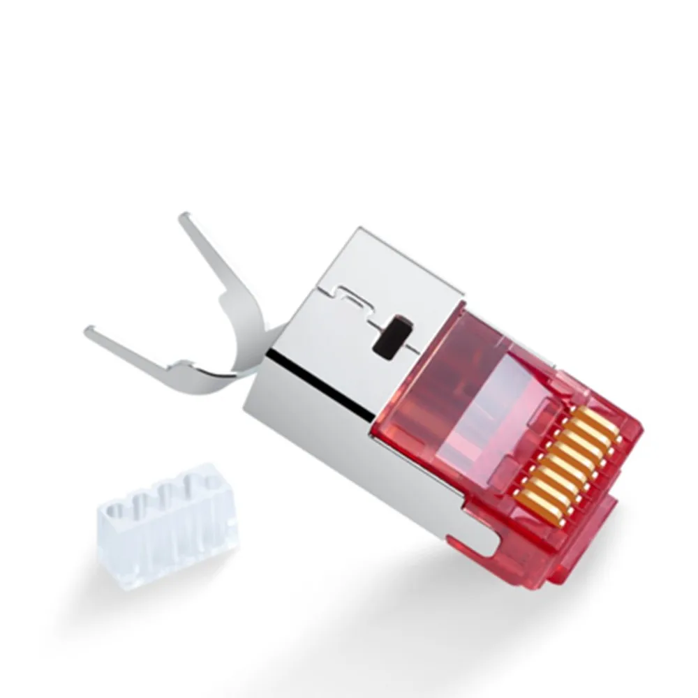 50 компл. rj45 разъем Cat7 костюм из трех частей Ethernet кабель Lan адаптер Rj45 сеть