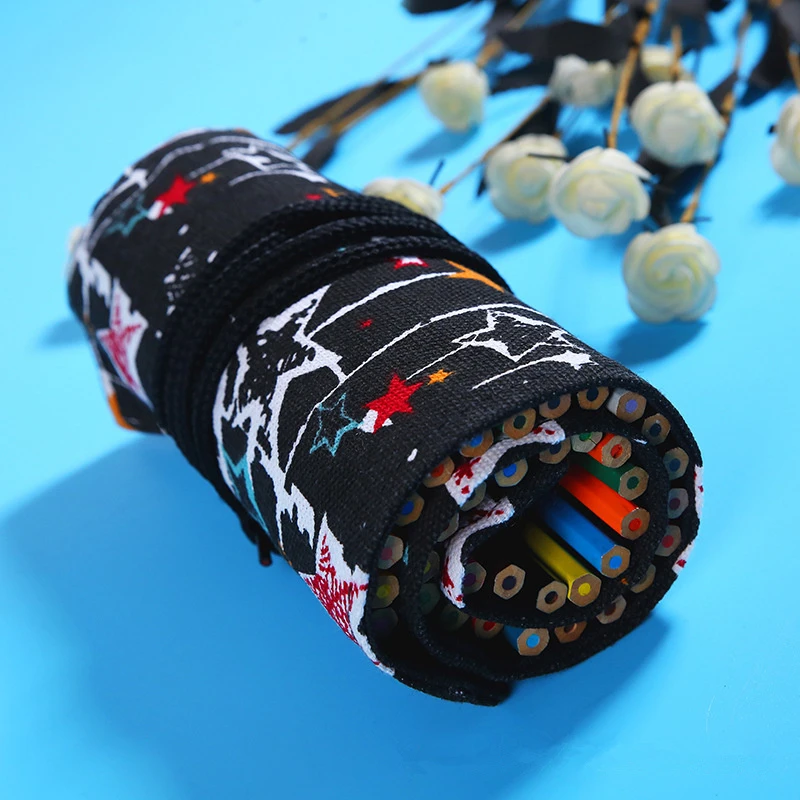 Чехол карандаш trousse scolaire с 36/48/72 отверстиями школьный чехол kawaii холст большая