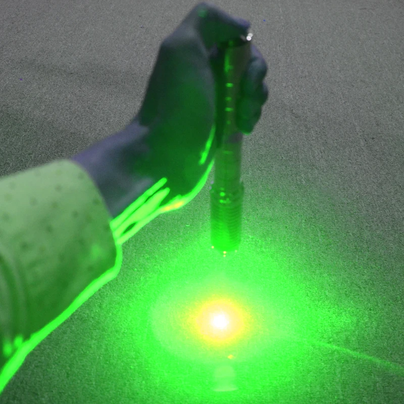 CWLASER Высокая мощность нержавеющая 1 Вт 520nm Фокусируемый Зеленый Сжигание Лазерная