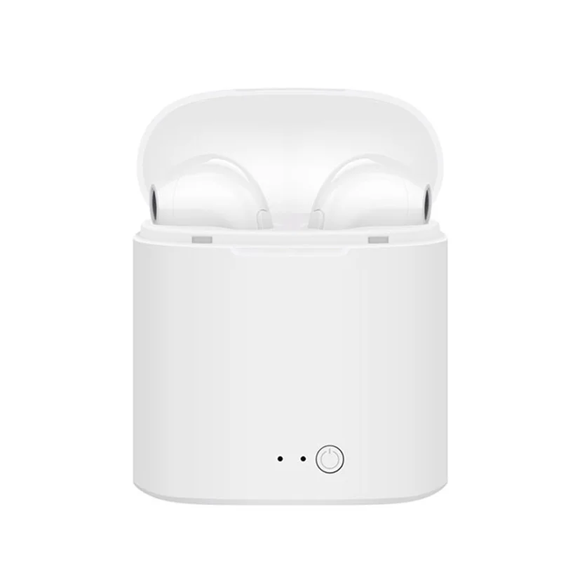 Белый I7S TWS наушники Мини Bluetooth 5,0 наушники стерео бас беспроводная гарнитура с микрофоном для iPhone Xiaomi samsung - Цвет: Белый