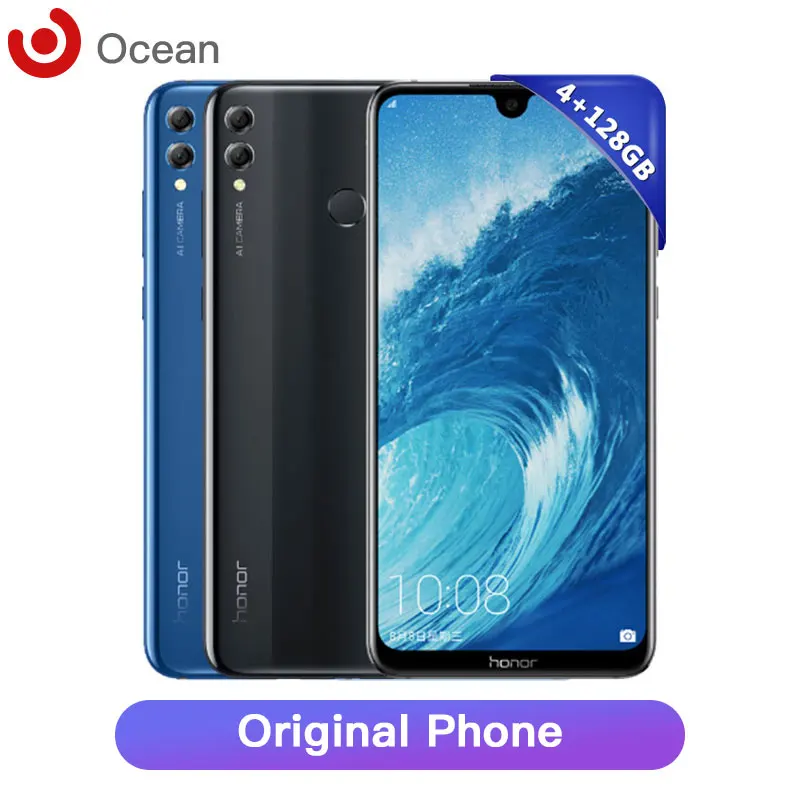 Оригинал Honor 8X MAX Смартфон Snapdragon 636 4G LTE Android 8 1 4 Гб ОЗУ 128 ПЗУ экран отпечаток пальца