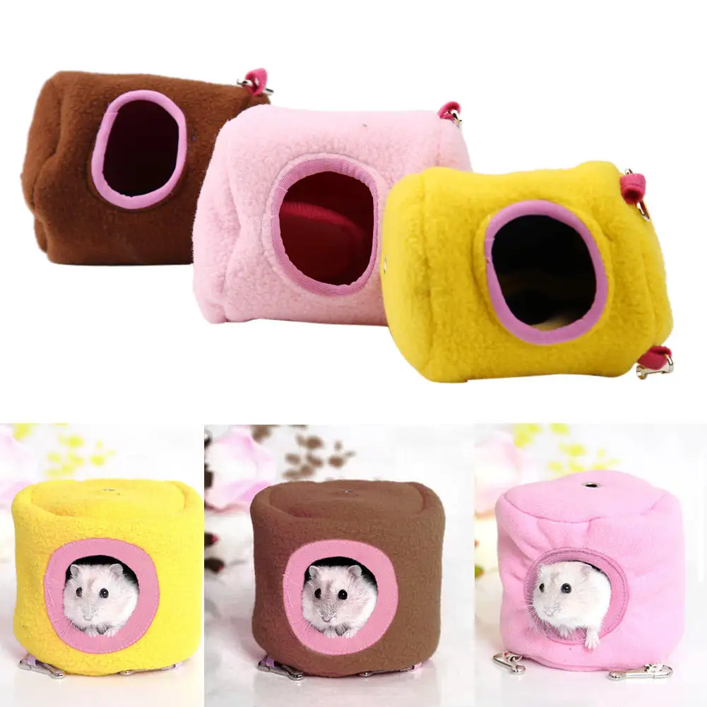 

Hamster Nest Small Animal Guinea Pig Hamster Chinchilla Bed House Pet Nest Pet supplies Winter Warm For Rodent Cage Plush Soft