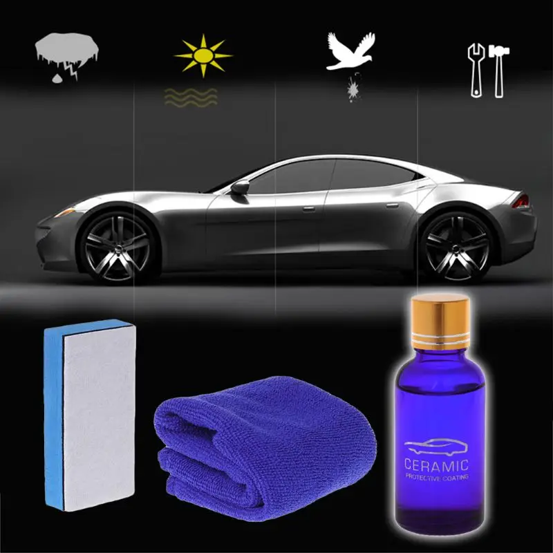 

30ML 9H Car Super Hydrophobic Glasscoat Liquid Ceramic Coat Polish Anti-scratch 57BA