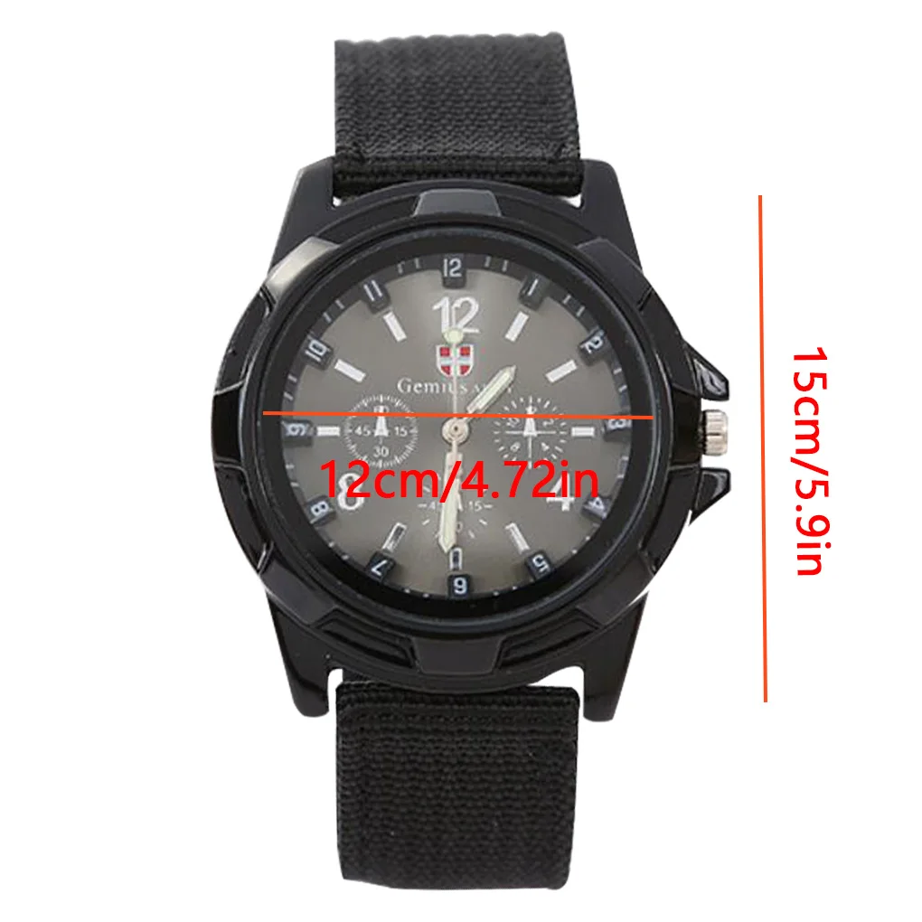 Quartz Watch Adjustable Nylon Band Watch High Quality Movement Men Sports Watch Casual Fashion Wristwatches