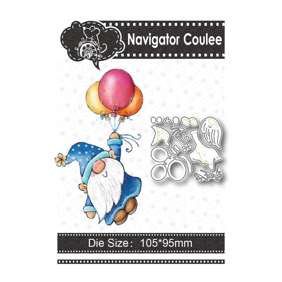 

Metal cutting mold balloon dwarf died of scrapbooking layered drawing craft supplies cutting decorative stamps and embossing 202