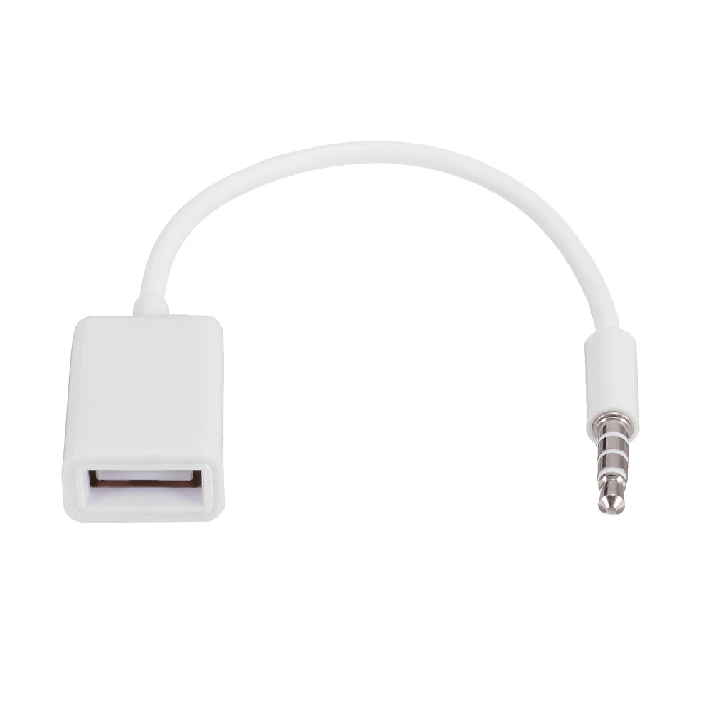 USB Aux аудио кабель адаптер 3 5 мм штекер для 2 0 Женский автомобильный конвертер шнур