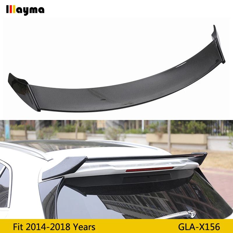 Фото Задний спойлер багажника из углеродного волокна для Benz GLA GLA180 GLA200 GLA250 2014 2018 лет X156