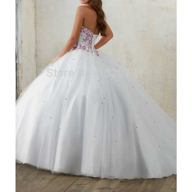 Женское Белое Бальное Платье без рукавов официальное платье на шнуровке модель 15