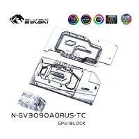 bykski dual side gpu block for giga rtx 3090 3080 aorus n gv3090aorus tc
