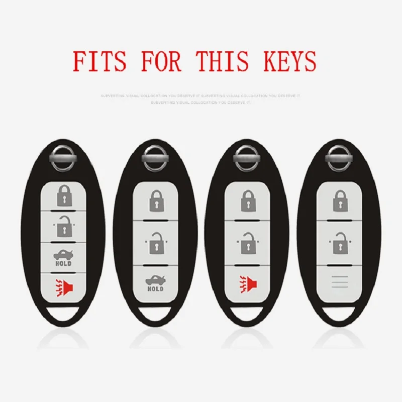 

Zinc alloy + silicone car key case Full cover For Nissan Qashqai J10 J11 X-Trail t31 t32 kicks Tiida Pathfinder Murano Note Juke