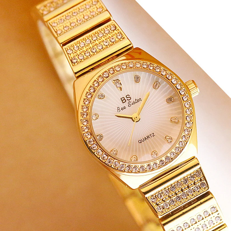 

New Hot Sale Ladies Watches High Quality Foreign Trade High-end Linked List Custom Full Diamond Female Wristwatch For Women