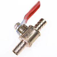 14 hose barb 6mm 10mm hose barb inline brass water oil air gas fuel line shutoff ball valve pipe fittings