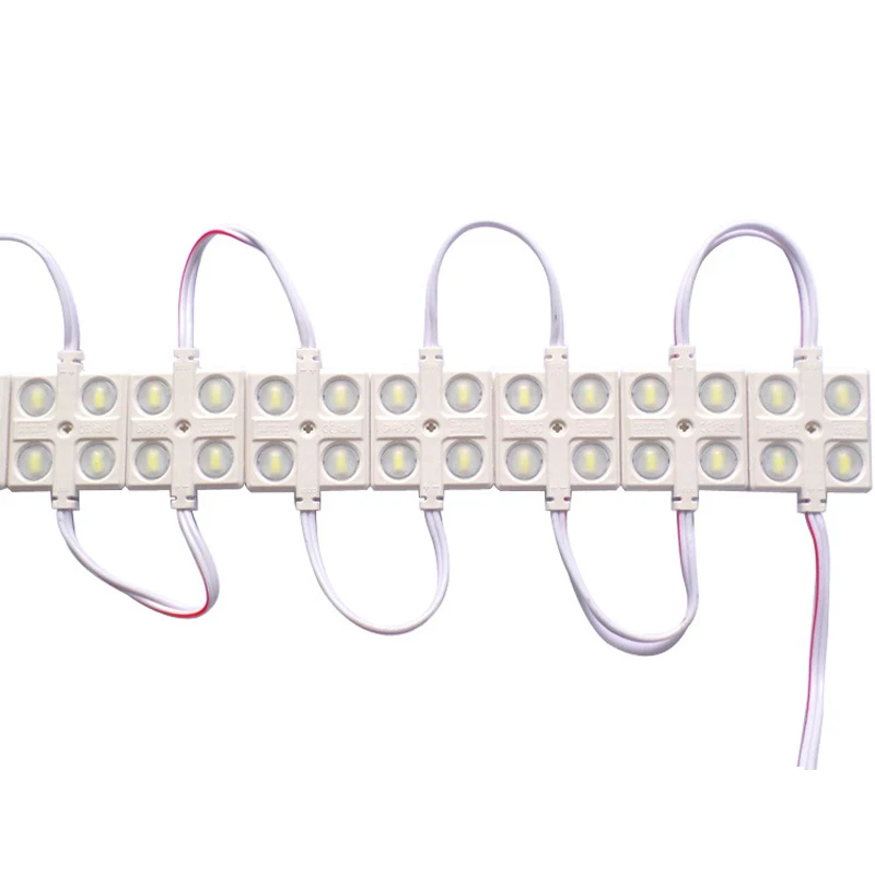 100 шт. 4 светодиодных s светодиодный ля 5730 квадратный модуль 2 Вт 12 В постоянного