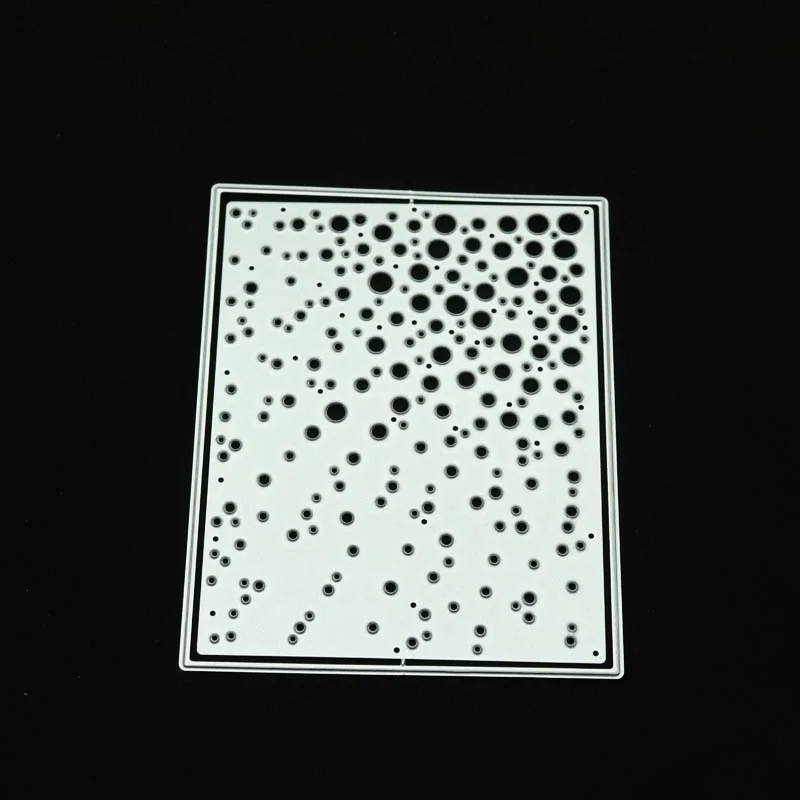 Штампы для скрапбукинга пустотелая рамка в горошек фон резки металла трафарет