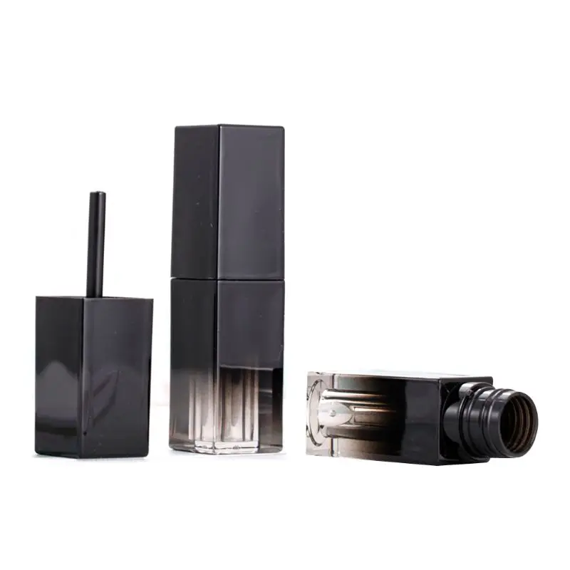 Прямоугольная форма пустой прозрачный блеск для губ контейнер градиентный