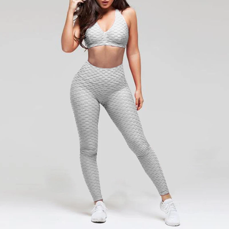 Женские леггинсы для фитнеса дышащие до щиколотки из полиэстера женские