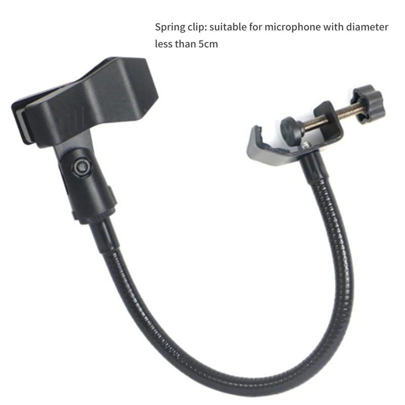 Подставка для микрофона с гибкой стойкой и настольным зажимом радиовещания в