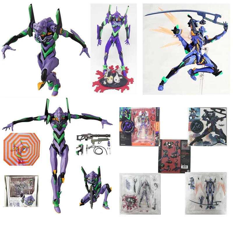 

EVA Figure Revoltech Yamaguchi EVA 01 EVA 02 Mafex 080 Action Figures Collection Model Gift Toys