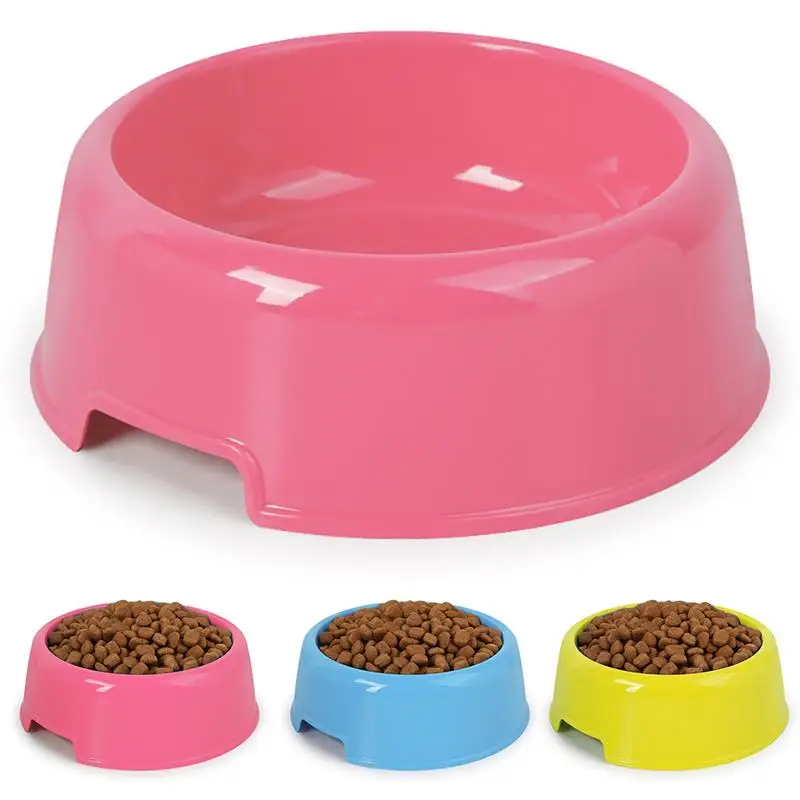 

1 Pcs Pet Bowl Dog Food Water Feeder Round Pet Cat Puppy Drinking Dish Feeder Dog Cats Feeding Supplies Small Dogs Accessories