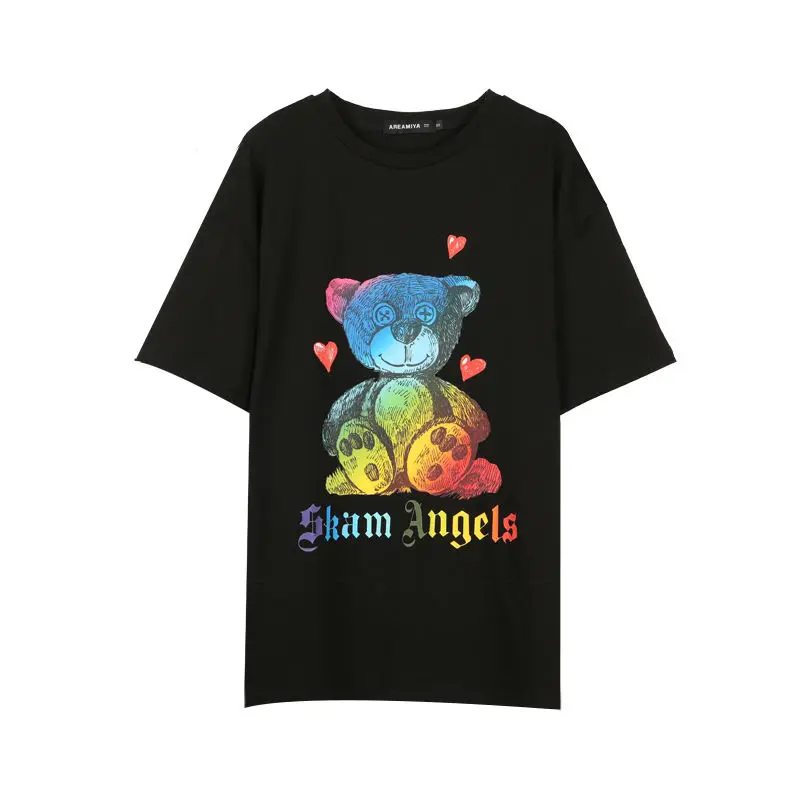

Cartoon bear printed tshirt women short sleeve t shirt female fashion girls tshirts harajuku ulzzang summer tee shirts woman top