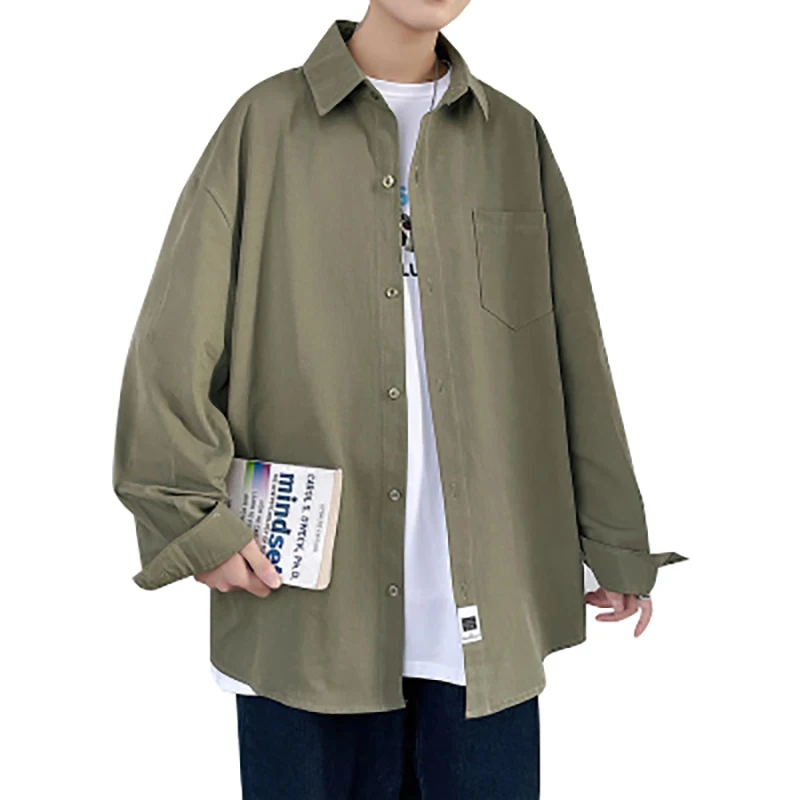 

2021 New Blue Striped Shirt Men's Long Sleeve Shirt Thin Japanese Design Soft Style Coat Fashion Shirts Summer Spring