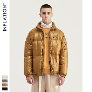 Мужской зимний пуховик для инфляции, мужской пуховик, новинка 2020, свободный крой, воротник-стойка, модные парки, мужская куртка, пальто 9723W