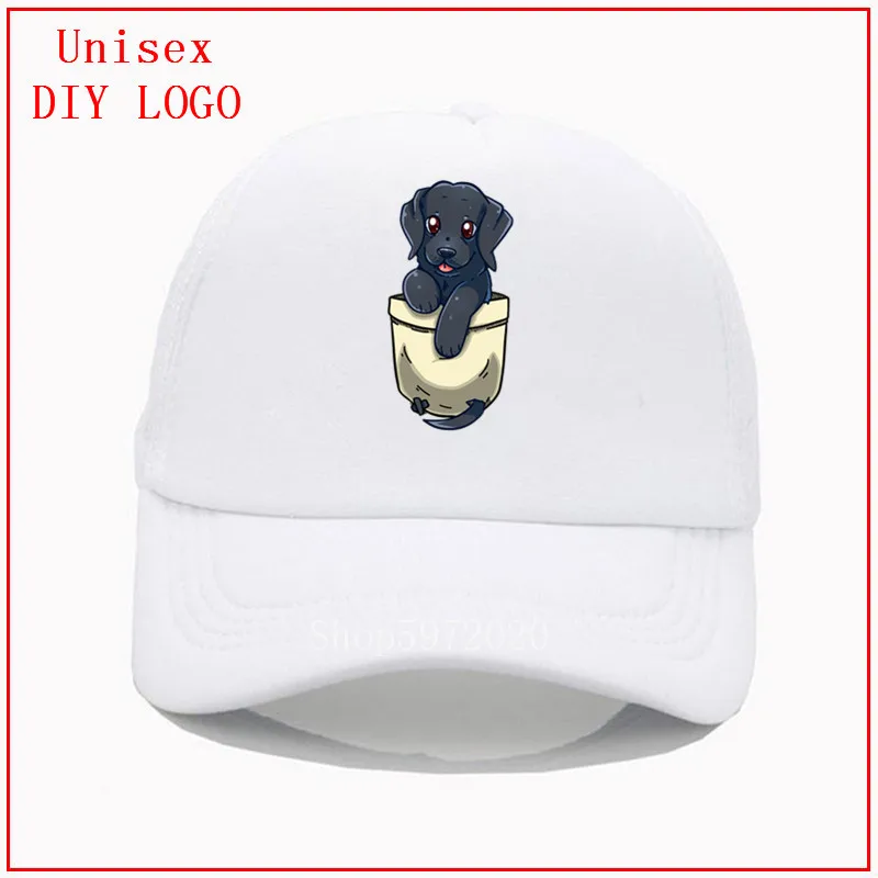 Черный лабрадор собака бейсбольная кепка ретривер милый Карманный techrapockets