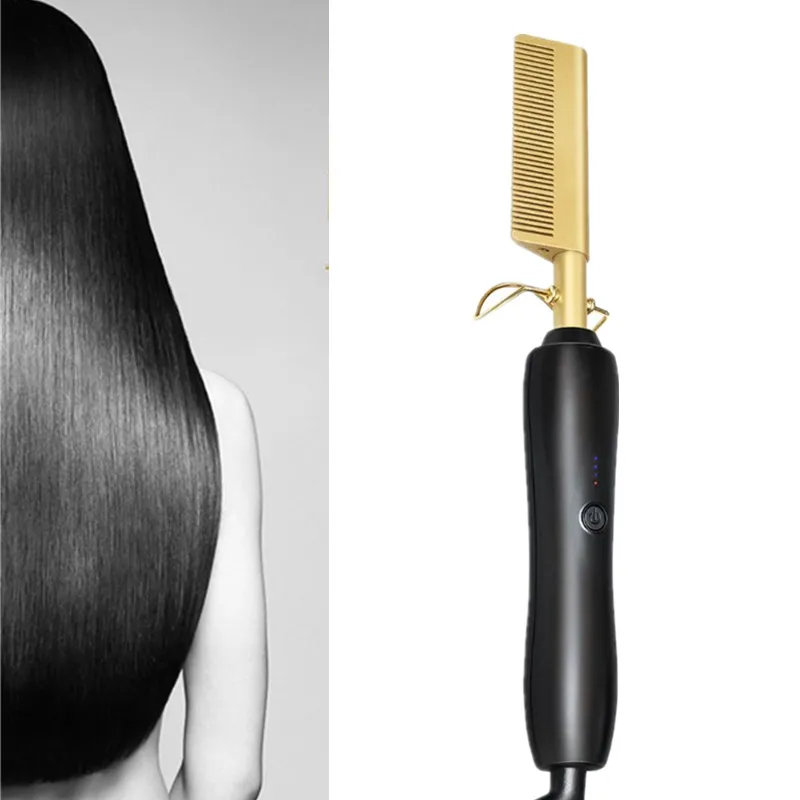 Выпрямитель для волос с американской/европейской вилкой расческа быстрой