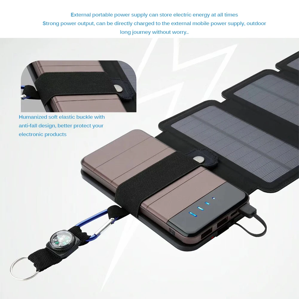 Зарядное устройство SunPower для солнечных батарей 10 Вт 5 В 2 1 А USB-выход портативные